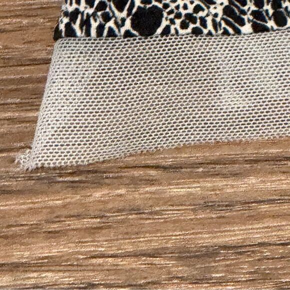 Cosmopolitan Nightie Slip Black and White Patterned With Blue Lace Size Large - Picture 14 of 16